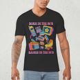 Born In The 80s Raised In The 90s Nostalgia Retro Memories Men's V-Neck T-Shirt