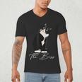 Boss Tuxedo Cat Lovers Tee Shirt For Mom Dad Men's V-Neck T-Shirt