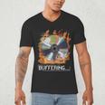Buffering Glitched CD On Fire 2000s Nostalgia Men's V-Neck T-Shirt Buffering Glitched CD On Fire 2000s Nostalgia Men's V-Neck T-Shirt