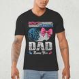 Burnouts Or Bows Your Dad Loves You Gender Reveal Men's V-Neck T-Shirt