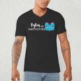 Bytes Of Memories Digital Nostalgia Concept Line Men's V-Neck T-Shirt