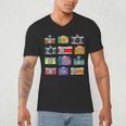 Camera Hand Drawn Old Nostalgia Retro Lens Styles Men's V-Neck T-Shirt