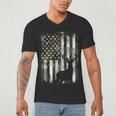 Camo US Flag Deer Elk Buck Camoflage Hunting Hunter Dad Short Sleeve Men's V-Neck T-Shirt Camo US Flag Deer Elk Buck Camoflage Hunting Hunter Dad Short Sleeve Men's V-Neck T-Shirt