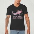 If I Cant Bring My Axolotl Im Not Going Salamander Introvert Men's V-Neck T-Shirt