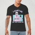 I Can't Go My Cat Said No Introvert Anxiety Cat Lover Men's V-Neck T-Shirt I Can't Go My Cat Said No Introvert Anxiety Cat Lover Men's V-Neck T-Shirt