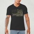 You Can't Scare Me I Have 4 Daughters & Wife Fathers Day Dad Men's V-Neck T-Shirt