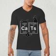 Cat Chemistry Periodic Table Cat Dad Cat Mom Men's V-Neck T-Shirt Cat Chemistry Periodic Table Cat Dad Cat Mom Men's V-Neck T-Shirt