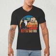 Cat Loving Daddy Fathers Day Mens None Best Cat Dad Ever Paw Fist Bump Fathers Day TeeShirt Small US Men's V-Neck T-Shirt