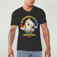 Cat Mom Loves Cats Dad Not In The Mood For People Introvert Men's V-Neck T-Shirt