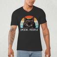 Cat Pun Introvert Anti Social Ew People Kitty Men's V-Neck T-Shirt