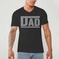 Checkered Dad Dad Father's Day Men's V-Neck T-Shirt Checkered Dad Dad Father's Day Men's V-Neck T-Shirt