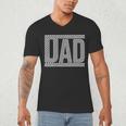 Checkered Racing Birthday Party Matching Family Race Car Dad Men's V-Neck T-Shirt