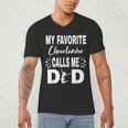 Cheer Dad My Favorite Cheerleader Calls Me Dad Men's V-Neck T-Shirt