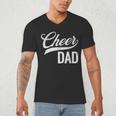 Cheer Dad Green Cheerleading Matching Parents Men's V-Neck T-Shirt