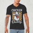 Chicken Daddy Vintage Poultry Farmer Fathers Day Men's V-Neck T-Shirt