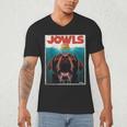 Chocolate Lab Jowls Labrador Retriever Dog Mom Dad Men's V-Neck T-Shirt Chocolate Lab Jowls Labrador Retriever Dog Mom Dad Men's V-Neck T-Shirt