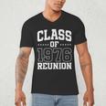 Class Of 1976 Reunion 50 Years Alumni Graduation High School Men's V-Neck T-Shirt