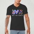 Class Of 1978 Shirt Tie Dye Senior Graduation Class Reunion Men's V-Neck T-Shirt