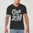 Class Of 2018 Graduation Cap Trendy Cute Men's V-Neck T-Shirt