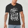 Class Of 2018 Rocks Seniors Graduation 2018 Men's V-Neck T-Shirt