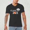 Class Of 2021 Graduation Him Her Basketball Pullover Men's V-Neck T-Shirt