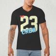 Class Of 2023 Seniors 23 Crew Senior Graduation Idea Men's V-Neck T-Shirt