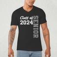 Class Of 2024 Senior 24 Shirt High School Graduation Party Men's V-Neck T-Shirt