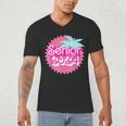 Class Of 2024 Senior Pink Retro Classic Girl Grad Graduation Men's V-Neck T-Shirt