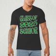 Class Of 2025 Senior Green Student Graduation Men's V-Neck T-Shirt