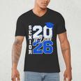 Class Of 2026 Dad Proud Dad Of A 2026 Senior Graduate Men's V-Neck T-Shirt