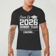 Class Of 2026 Senior Year Loading Countdown Graduation Men's V-Neck T-Shirt