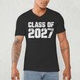 Class Of 2027 High School College Graduation Reunion T-Shirt Men's V-Neck T-Shirt