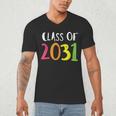 Class Of 2031 Kindergarten Graduation Back To School T-Shirt Men's V-Neck T-Shirt