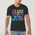 Class Of 2036 First Day Kindergarten Grow With Me Graduation Men's V-Neck T-Shirt