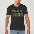 Class Of 2036 Grow With Me Graduation First Day Of School Men's V-Neck T-Shirt