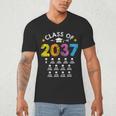 Class Of 2037 Grow With Me Checklist Graduation Men's V-Neck T-Shirt