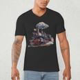 Classic Steam Train Enthusiasts Nostalgia For Train Lovers Men's V-Neck T-Shirt