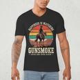 Classic Western Nostalgia Cowboy Sunset Men's V-Neck T-Shirt Classic Western Nostalgia Cowboy Sunset Men's V-Neck T-Shirt