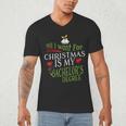 College Student Christmas Bachelors Degree Graduation Men's V-Neck T-Shirt