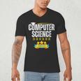 Computer Science Degree Graduation Senior Celebration Grad Men's V-Neck T-Shirt