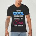 I Get My Cool From My Dad But I Get My Sass From My Mom Men's V-Neck T-Shirt