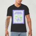 Cool Fun Cute Proud Introvert Cat Character For Men Women Men's V-Neck T-Shirt