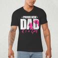 Cool Parent Apparel Proud New Dad It's A Girl Classic Fit Short Sleeve Crew Neck T-Shirt Small Men's V-Neck T-Shirt