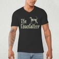 Coonfather Coon Hunting Dogs Coonhound Dad Men's V-Neck T-Shirt