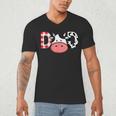 Cow Mom Or Dad Birthday Farm Birthday Party Men's V-Neck T-Shirt