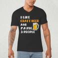 I Like Craft Beer & Maybe 3 People Introvert Beer Fans Men's V-Neck T-Shirt I Like Craft Beer & Maybe 3 People Introvert Beer Fans Men's V-Neck T-Shirt