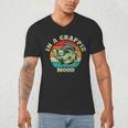 In A Crappie Mood Retro Fishing Sarcastic Dad Men's V-Neck T-Shirt