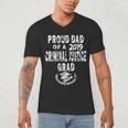 Criminal Justice Grad Proud Dad Vintage GraduationShirts Men's V-Neck T-Shirt