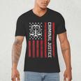 Criminal Justice Major College Student Graduate Graduation Men's V-Neck T-Shirt