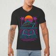 Cruise Ship Vacations Reading Book Lovers Sunset Men's V-Neck T-Shirt